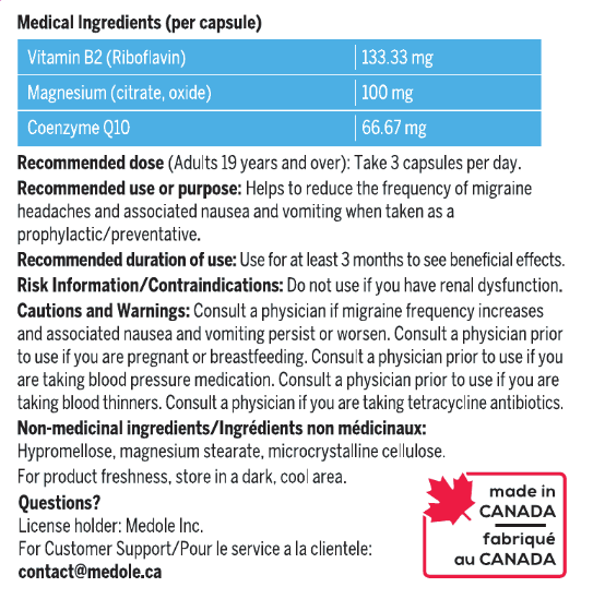 Daily Migraine Prevention Supplement